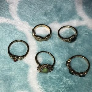 5 ring bundle! Size 8! Never worn!